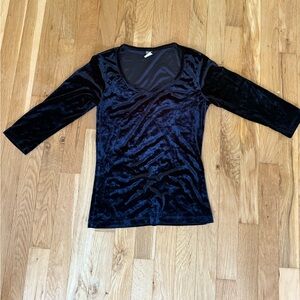 Velvet fabric shirt
